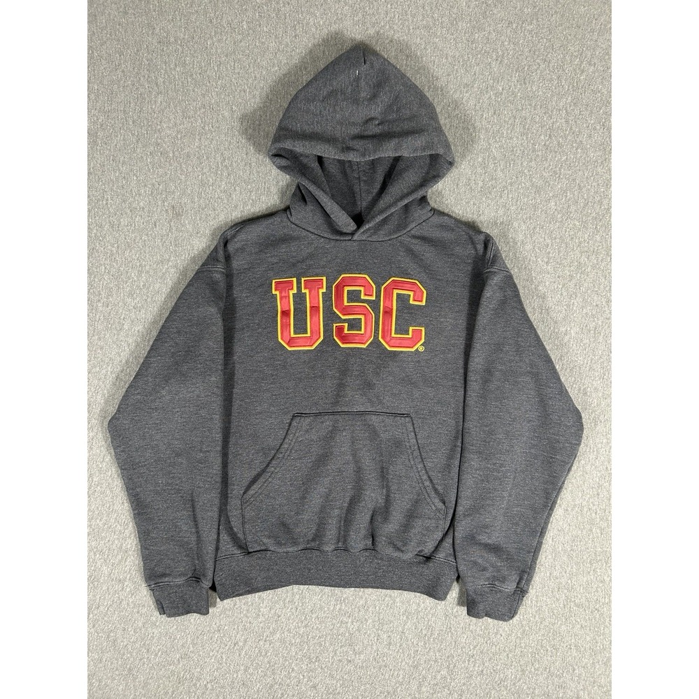 USC Trojans Heritage Charcoal Pullover Hoodie Youth Large